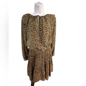 Michael Kors Leopard Print Dress XS